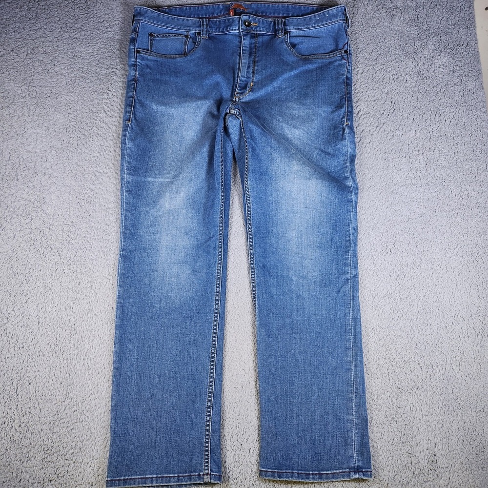 Tommy Bahama Mens Jeans 38x30 Blue Straight Leg Cotton Blend Casual Pants‎